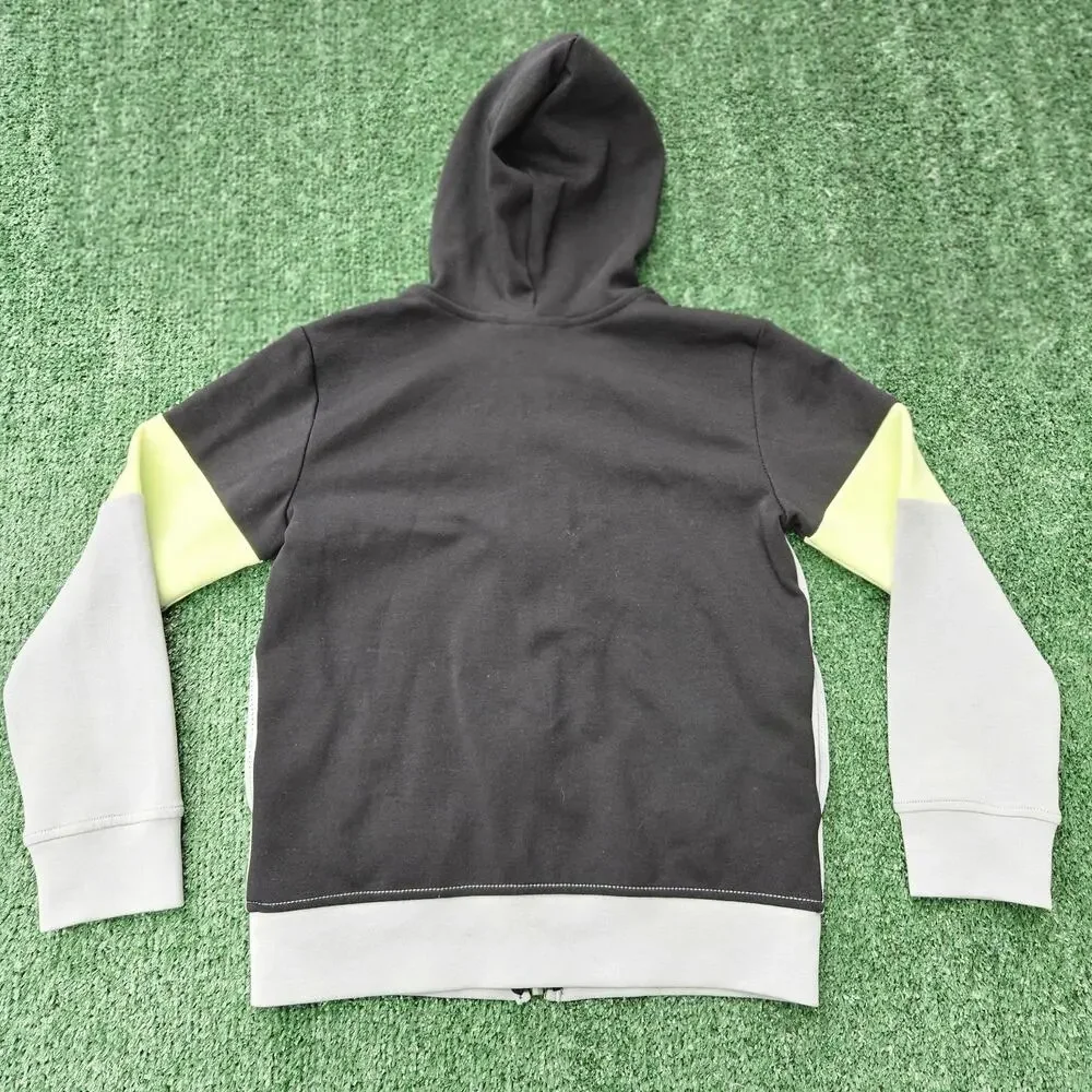 The Children's Place Active Long Sleeve Hooded Full Zip, Igloo Colorblock Sz 7/8